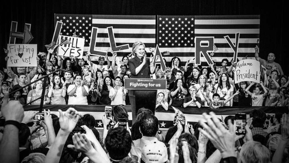 Hillary Clinton holds a rally in Oxnard, California, June 4, 2016. (Photo by Mark Peterson/Redux for MSNBC)