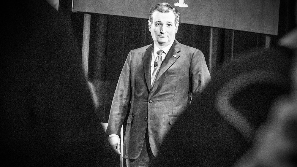 Sen. Ted Cruz holds a rally in Charleston, S.C., Feb. 19, 2016. (Photo by Mark Peterson/Redux for MSNBC)