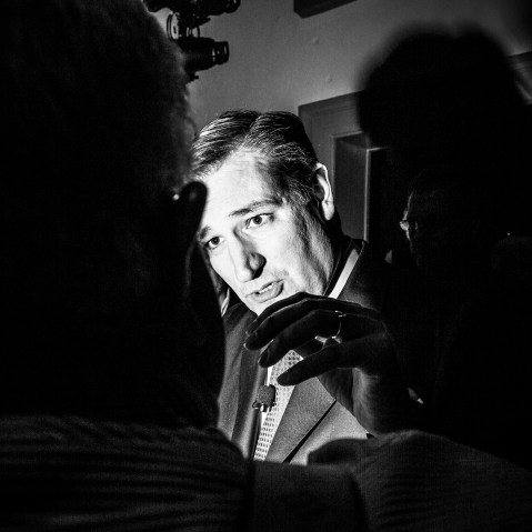 Sen. Ted Cruz holds a rally in Charleston, S.C., Feb. 19, 2016.  (Photo by Mark Peterson/Redux for MSNBC)