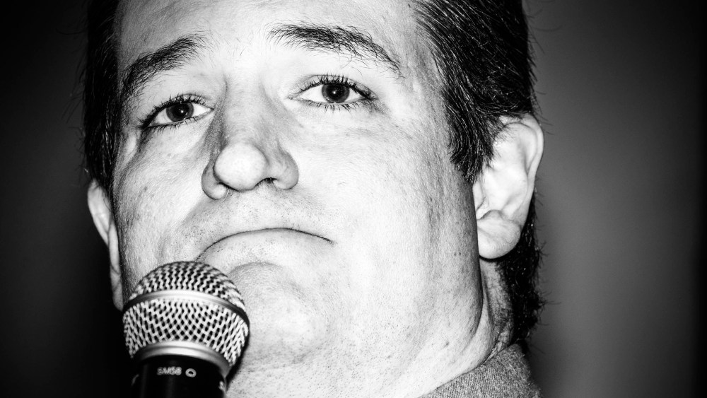 Senator Ted Cruz speaks at a rally in Ames, Ia., Jan. 30, 2016. (Photo by Mark Peterson/Redux for MSNBC)