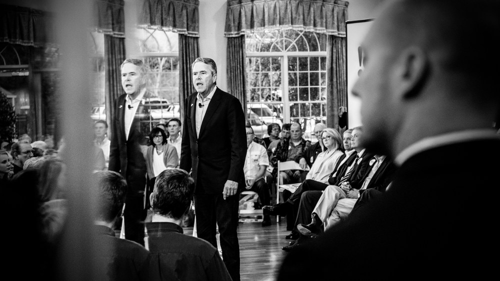 Jeb Bush at a rally in Rock Hill, S.C. on Feb. 18, 2016. (Photo by Mark Peterson/Redux for MSNBC)