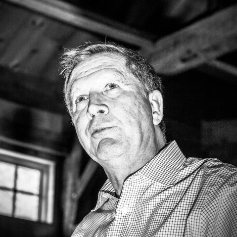 Ohio Gov. John Kasich speaks at a rally in Hollis, N.H., Feb. 5, 2016. (Photo by Mark Peterson/Redux for MSNBC)