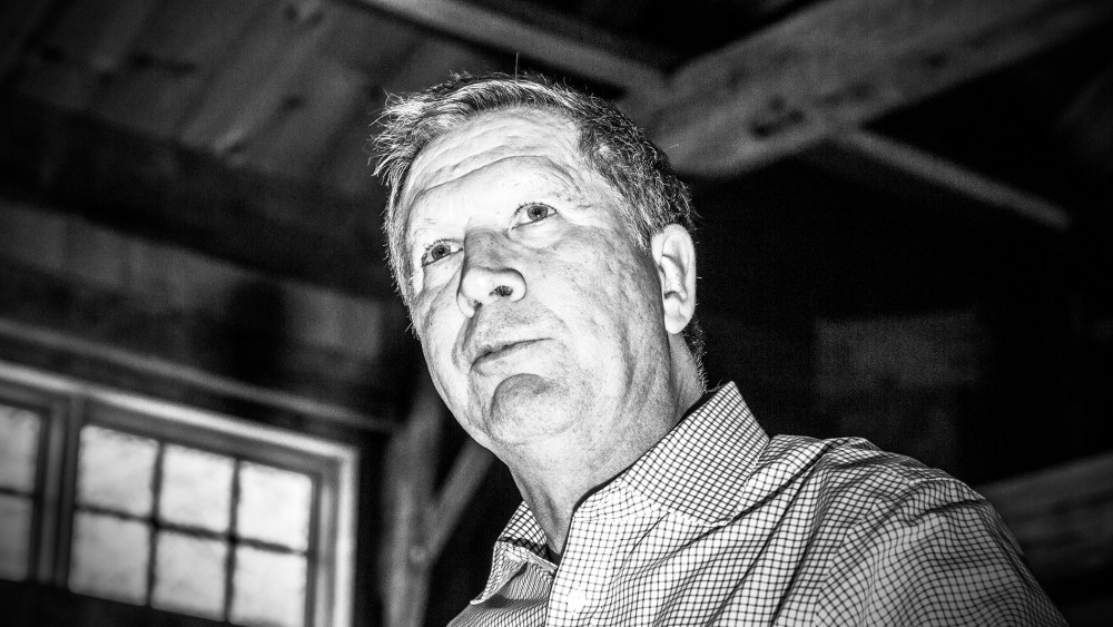Ohio Gov. John Kasich speaks at a rally in Hollis, N.H., Feb. 5, 2016. (Photo by Mark Peterson/Redux for MSNBC)