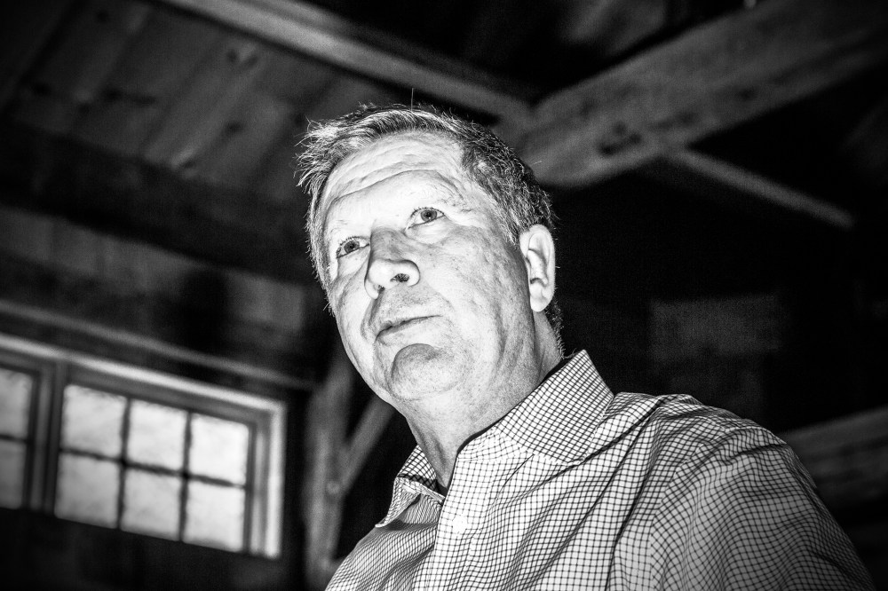 Ohio Gov. John Kasich speaks at a rally in Hollis, N.H., Feb. 5, 2016. (Photo by Mark Peterson/Redux for MSNBC)