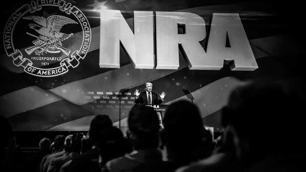 Republican Presidential candidate Donald Trump speaks at the NRA-ILA Leadership Forum on May 20, 2016 in Louisville, Ky. (Photo by Mark Peterson/Redux for MSNBC)