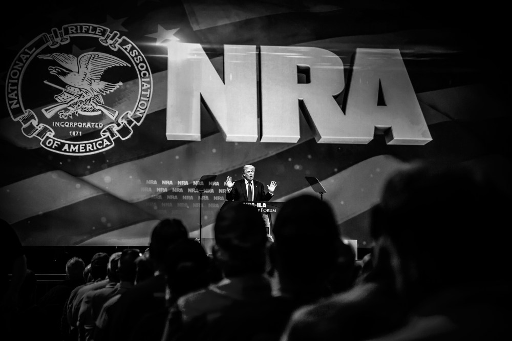 Republican Presidential candidate Donald Trump speaks at the NRA-ILA Leadership Forum on May 20, 2016 in Louisville, Ky. (Photo by Mark Peterson/Redux for MSNBC)