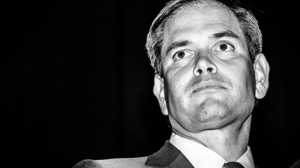 Senator Marco Rubio pauses as he speaks at the Red State Gathering in Atlanta, Ga., on Aug. 8, 2015. (Photo by Mark Peterson/Redux for MSNBC)