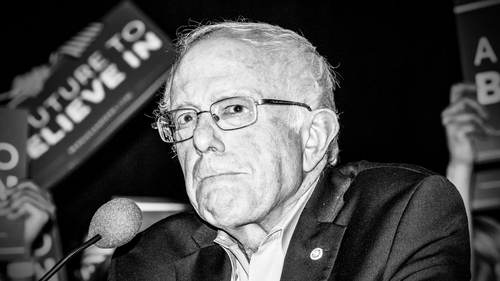 Sen. Bernie Sanders holds a rally in Derry, N.H. on Feb. 8, 2016. (Photo by Mark Peterson/Redux for MSNBC)