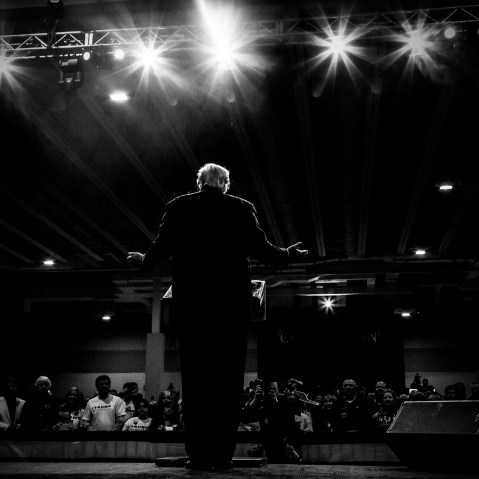 Donald Trump holds a rally in North Charleston, S.C., Feb. 19, 2016. (Photo by Mark Peterson/Redux for MSNBC)