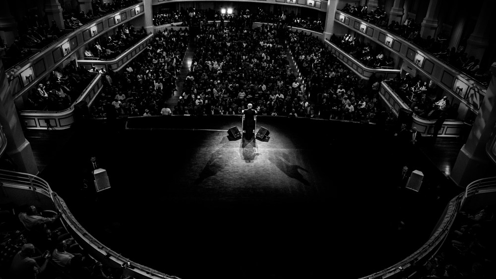 Republican presidential candidate Donald Trump holds a rally in Carmel, Ind., on May 2, 2016. (Photo by Mark Peterson/Redux for MSNBC)