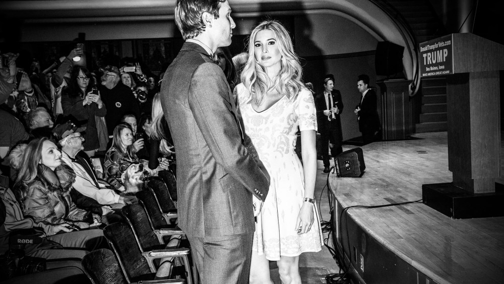 Ivanka trump joins her father for an event he hosted to raise money for veterans organizations in Des Moines, Ia., Jan. 28, 2016. (Photo by Mark Peterson/Redux for MSNBC)