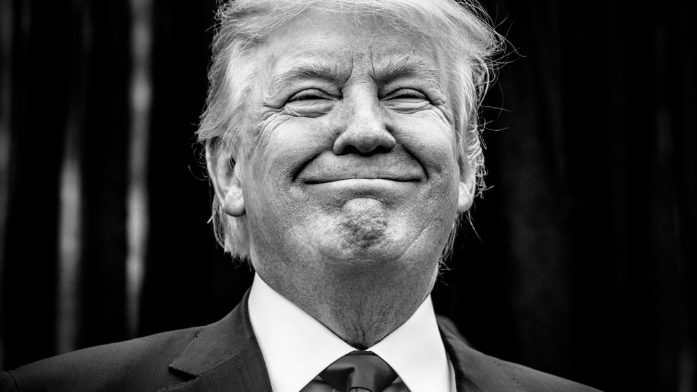 Donald Trump speaks at a press conference at Hilton Garden Inn on Staten Island, N.Y., April 17, 2016. (Photo by Mark Peterson/Redux for MSNBC)
