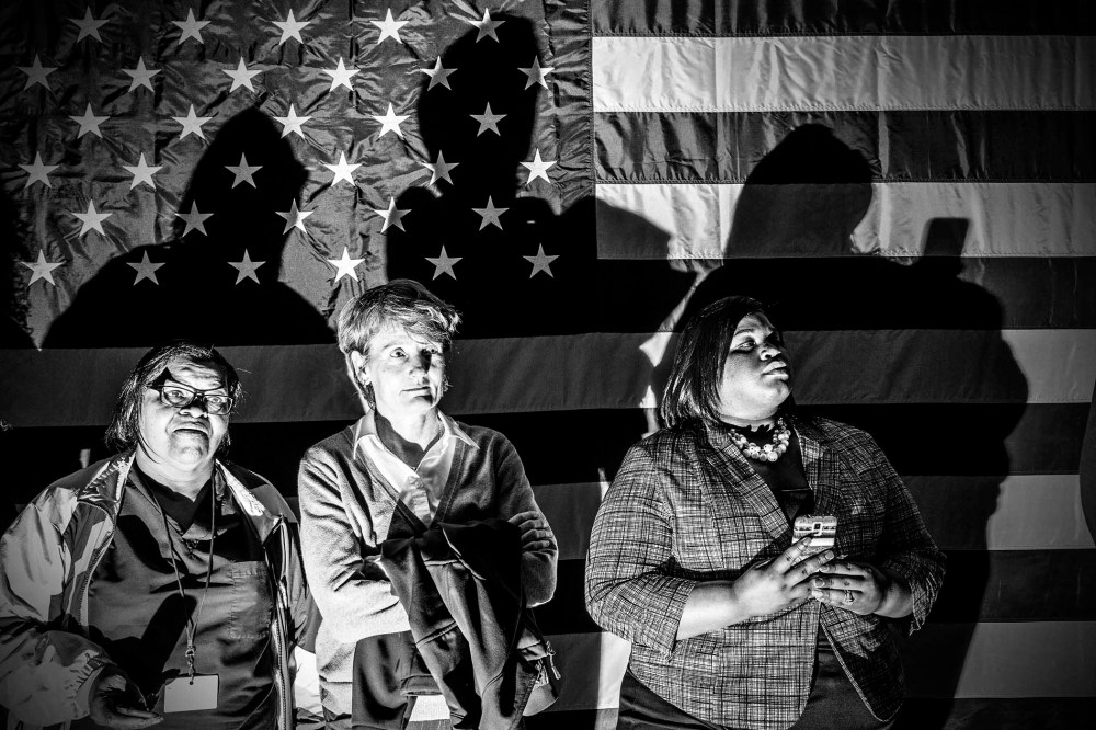 Hillary Clinton holds a rally in Norfolk, Va., Feb. 29, 2016. (Photo by Mark Peterson/Redux for MSNBC)