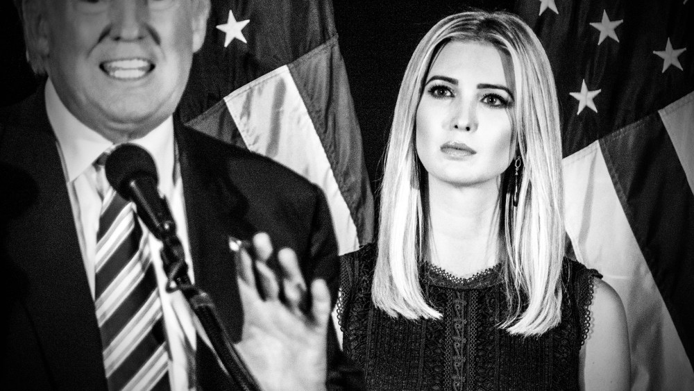 Ivanka and Donald Trump in Aston, Pa. where they outlined Trump's proposal on childcare on Sept. 13, 2016. (Photo by Mark Peterson/Redux for MSNBC)