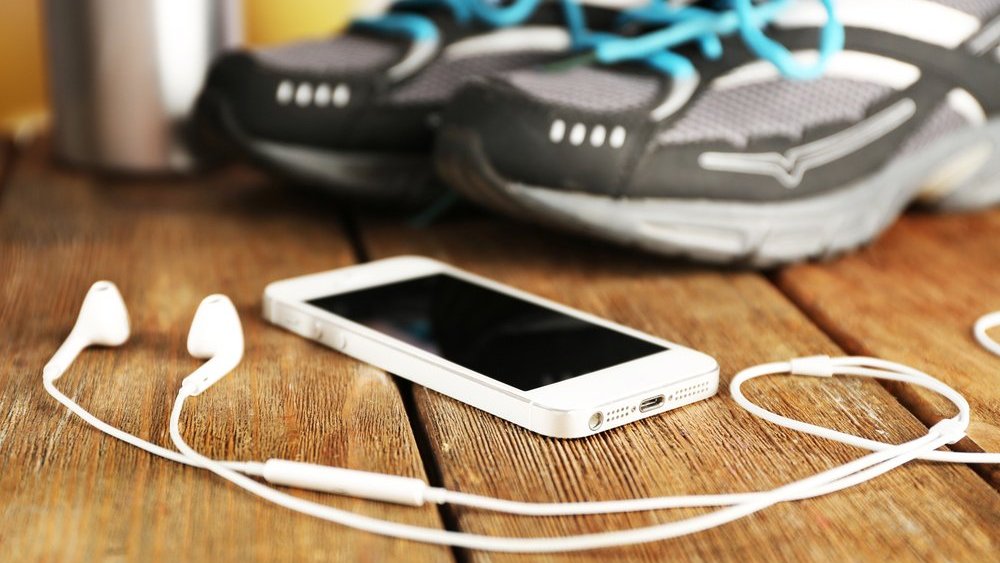 Image: music-workout-sneakers-phone-stock