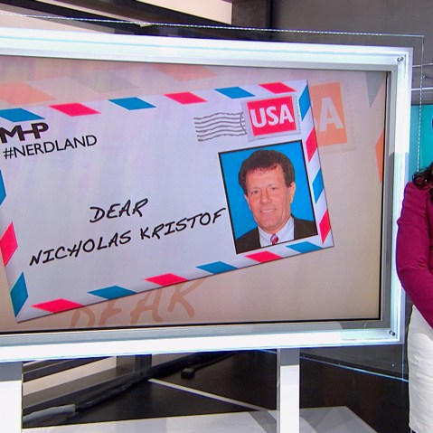 Melissa Harris-Perry delivers an "Open Letter" to Nicholas Kristof.