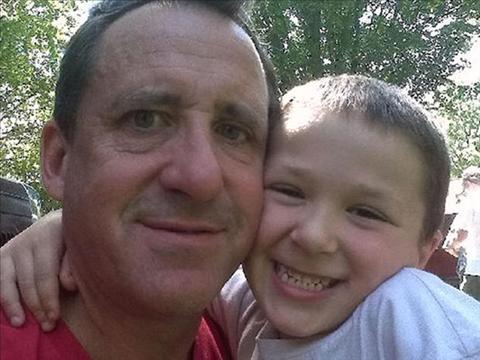 Neil Heslin with son, Jesse Lewis. Jesse, 6, was among the 20 students and six school officials killed on December 14, 2012 in the Sandy Hook Elementary School shooting in Newtown, Ct.