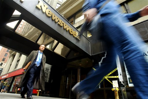 Newsweek building in New York (AP Photo/Mary Altaffer)