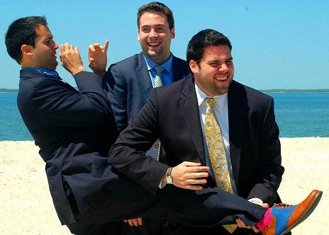 Mike and Patti's boys, making a scene in public...