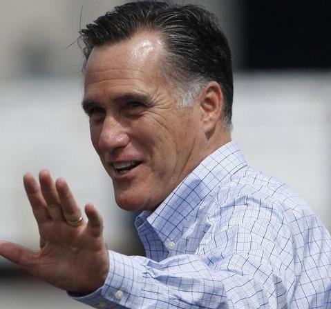 Mitt Romney today in Newark, N.J.