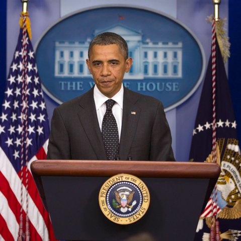 President Barack Obama makes a statement at the White House after the congressional debt supercommittee failed to reach an agreement on debt reduction on Monday, Nov. 21, 2011, in Washington.