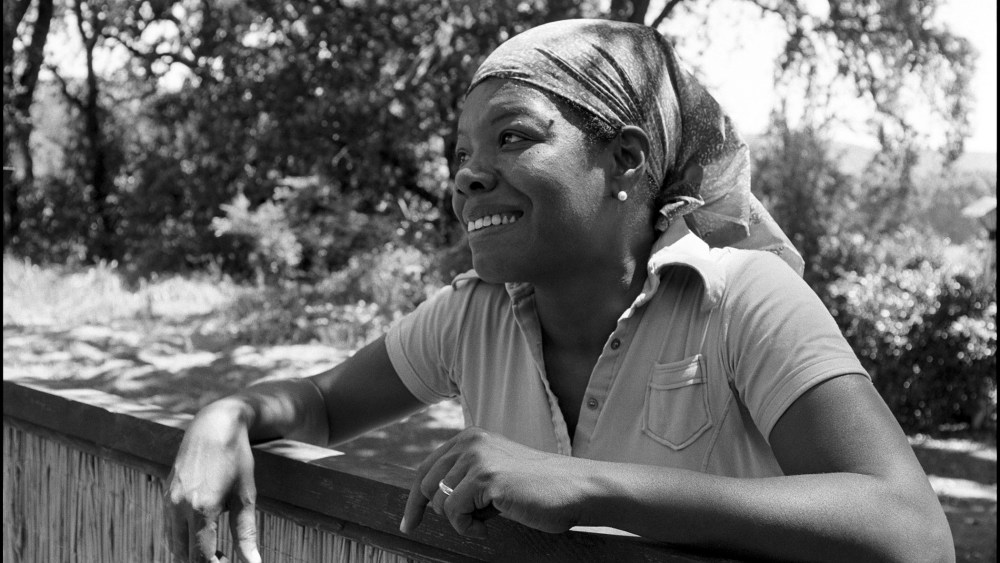 Author and poet Maya Angelou pictured in 1974.