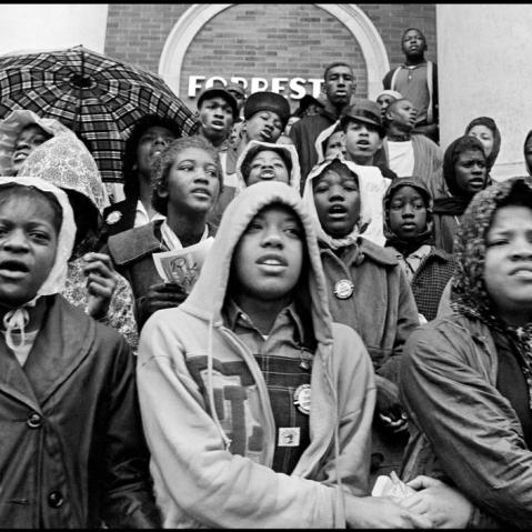 Voter registration rally in Hattiesburg, Mississippi, 1964.