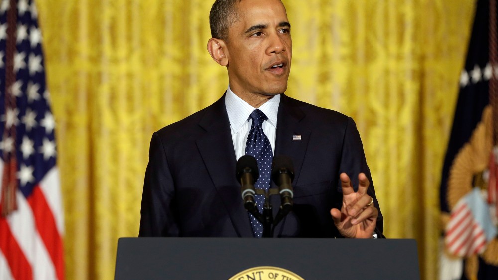 President Obama makes a statement on the IRS at the White House in Washington on May 15, 2013. (AP Photo/Pablo Martinez Monsivais)