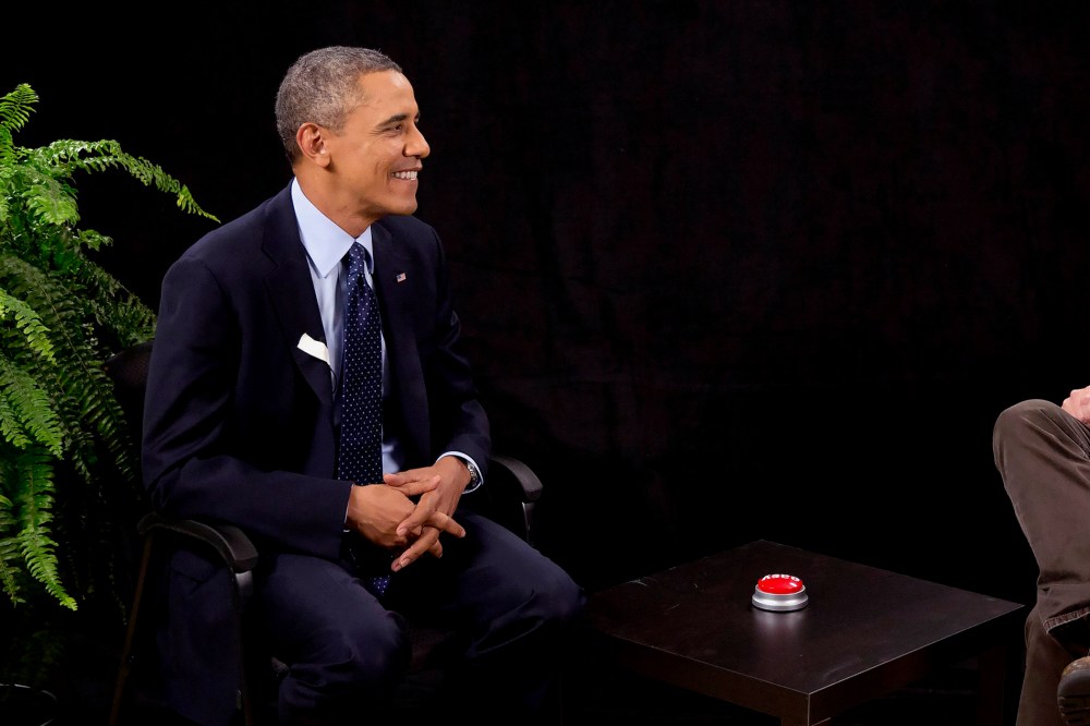 President Barack Obama during an appearance on "Between Two Ferns," the digital short from Funny or Die.