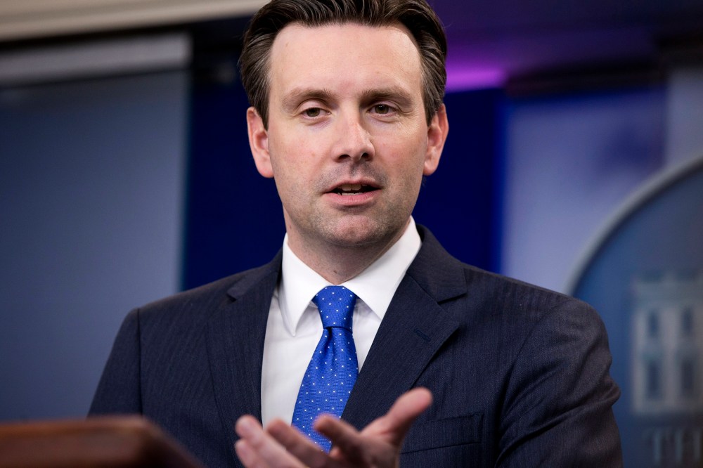 White House press secretary Josh Earnest speaks during the daily news briefing at the White House in Washington. (Photo by Carolyn Kaster/AP)