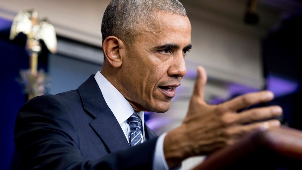 President Barack Obama speaks during a news conference in the Brady press briefing room at the White House, on Nov. 14, 2016, in Washington, D.C. (Photo by Andrew Harnik/AP)