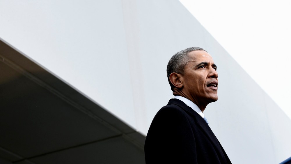President Barack Obama speaks at the dedication of the Edward M. Kennedy Institute for the United States Senate on March 30, 2015, in Boston. (Photo by Susan Walsh/AP)