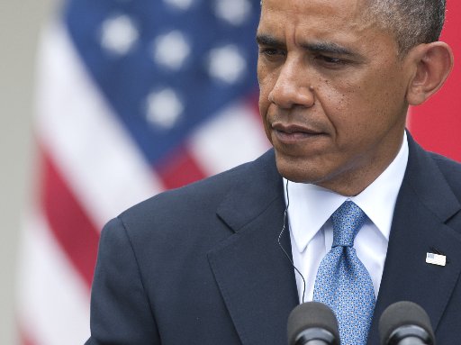President Barack Obama speaks during a joint press conference with Turkish Prime Minister Recep Erdogan in the Rose Garden of the White House May 16, 2013. Saul Loeb/AFP/Getty Images