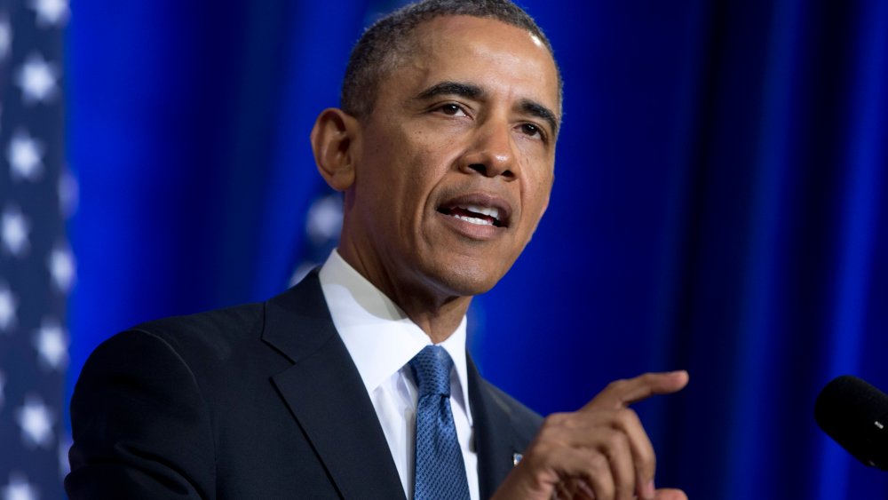 President Barack Obama at the Justice Department in Washington, Friday, January 17, 2014.
