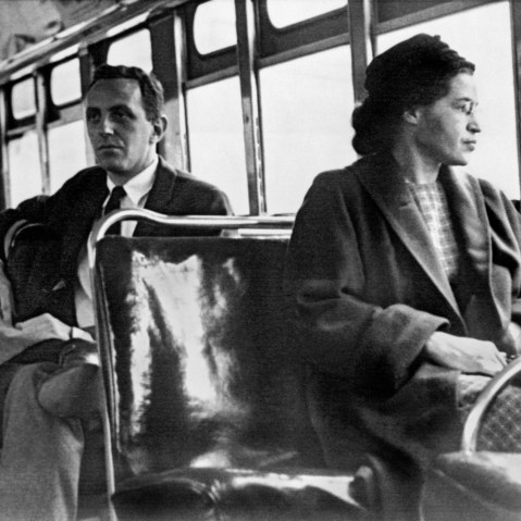 Rosa Parks On Bus