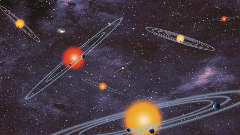 This handout artist conception provided by NASA depicts multiple-transiting planet systems, which are stars with more than one planet.