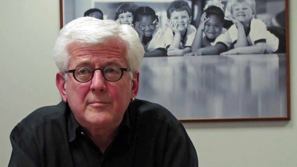 Peter Brownlie reflects on his 14 years as president and CEO of Planned Parenthood of Kansas and Mid-Missouri during an interview at the group's administrative offices in Overland Park, Kansas, November 4, 2013.