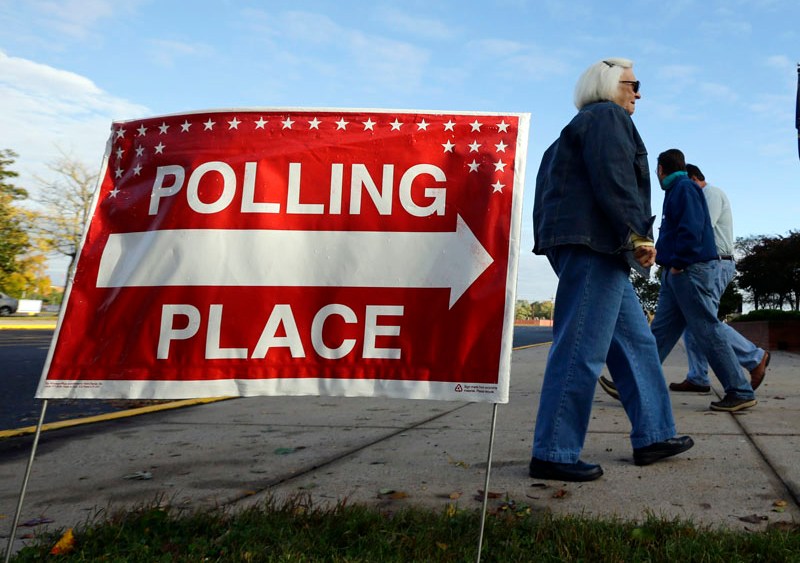 Early voters at a polling place in Salisbury, Md. on Wednesday. (Alex Brandon/AP Photo)