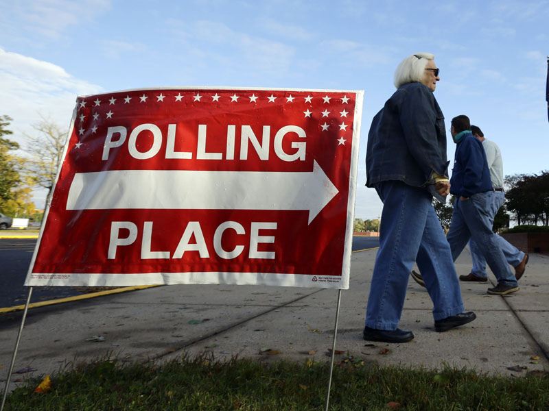 Early voters at a polling place in Salisbury, Md. on Wednesday. (Alex Brandon/AP Photo)