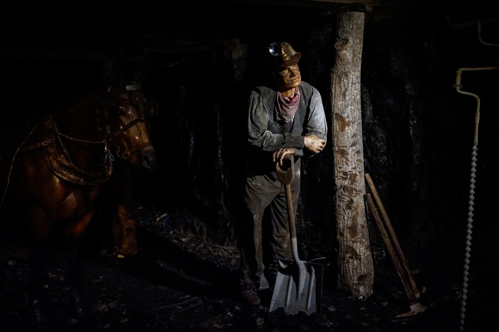 A reconstructed coal mine with an animatronic figures at the Portal 31 Museum in Lynch, KY. The museum is devoted to Kentucky's coal industry.