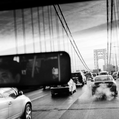 Morning rush hour in the George Washington Bridge. (Photo by Q. Sakamaki/Redux for MSNBC)