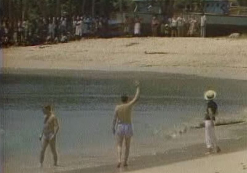 Ronald Reagan during his 1982 trip to Barbados. (NBC News)