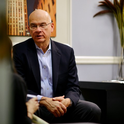 Tim Keller, the senior pastor of Redeemer Presbyterian Church in New York City talks with Morning Joe producer Laura Kim on Friday, October 04, 2013.