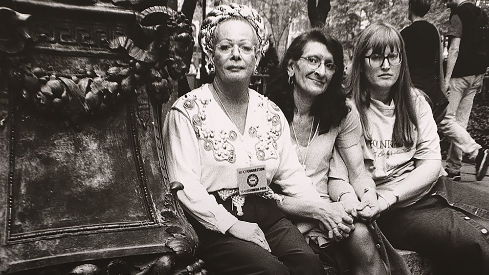 Sylvia Rivera (with Christina Hayworth and Julia Murray) by Luis Carle, gelatin silver print, 2000. Courtesy of National Portrait Gallery, Smithsonian Institution.