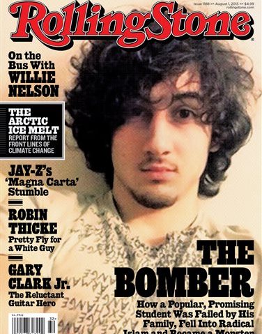In this magazine cover image released by Wenner Media, Boston Marathon bombing suspect  Dzhokhar Tsarnaev appears on the cover of the Aug. 1, 2013 issue of "Rolling Stone." (AP Photo/Wenner Media)