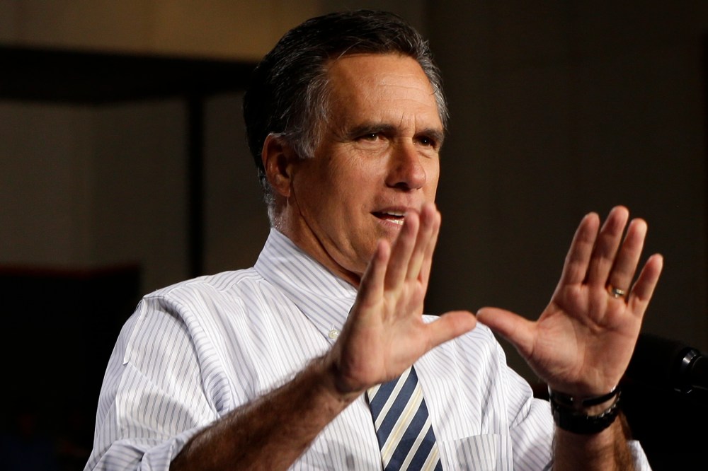 Republican presidential candidate Mitt Romney is coming under fire for misleading ads. (AP Photo/Charles Dharapak)