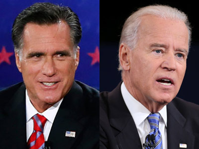 Mitt Romney and Joe Biden (Rick Wilking/Getty Images; Chip Somodevilla/Getty Images)
