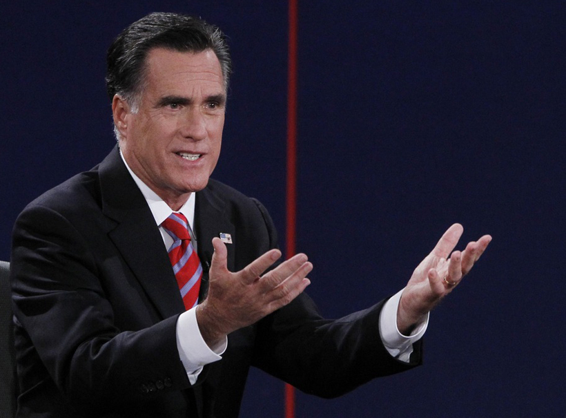 Republican presidential nominee Mitt Romney answers a question during the final presidential debate in Boca Raton, Fla., Oct. 22. (Photo: Jason Reed/Reuters)