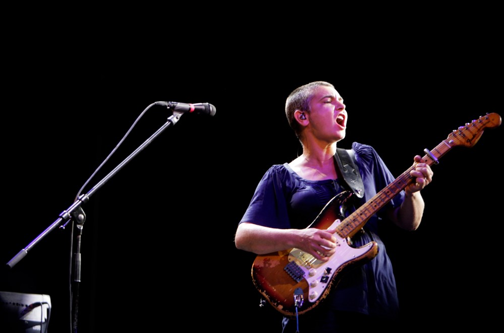Irish singer Sinead O'Connor performs on stage during the Positivus music festival in Salacgriva, July 18, 2009. (Photo by Ints Kalnins/Reuters)