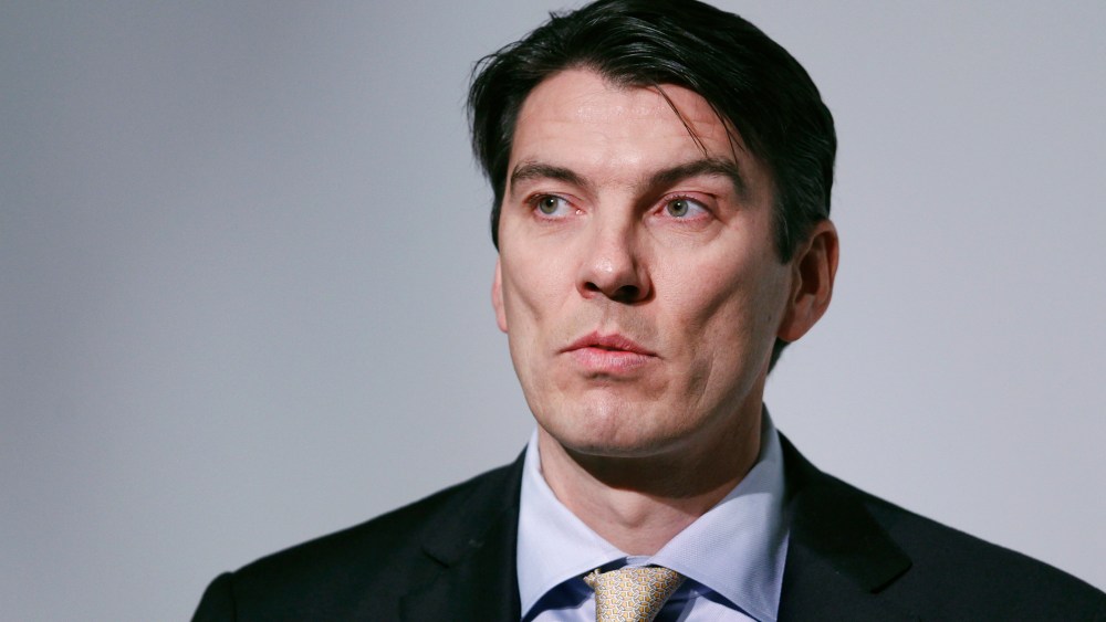 Tim Armstrong, chairman and CEO of AOL, speaks during the Bloomberg Media Summit in New York, March 10, 2011.